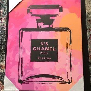 Chanel canvas painting decoration
